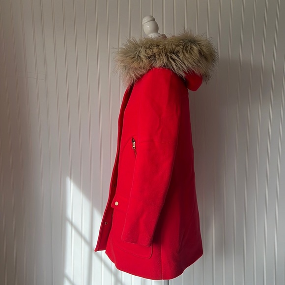 JCREW | Poppy Red Chateau Parka Size 2 - Picture 3 of 15